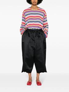 Comme Des Garçons cropped wide trousers - Zwart