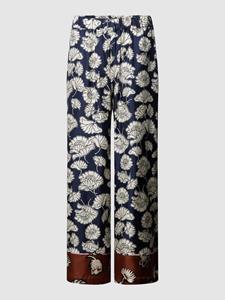 Weekend Max Mara Stoffen broek van zijde met all-over bloemenprint, model 'DIVO'