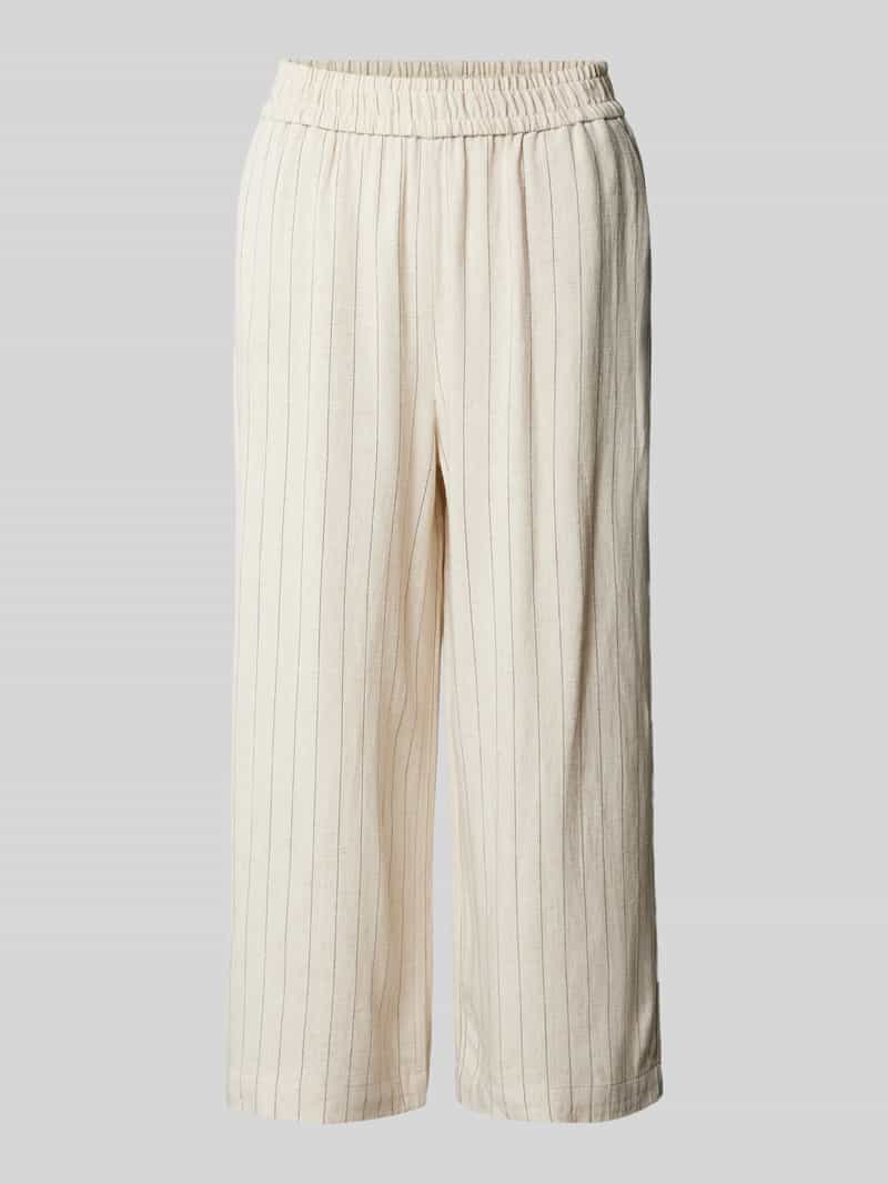 Pieces Wide leg stoffen broek met verkort model, model 'VINSTY'