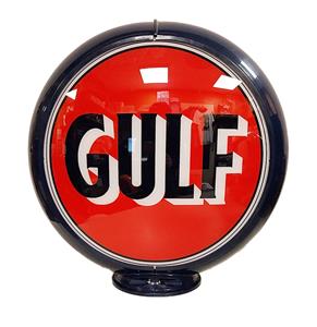 Fiftiesstore Gulf Logo Benzinepomp Globe - PVC Lenzen