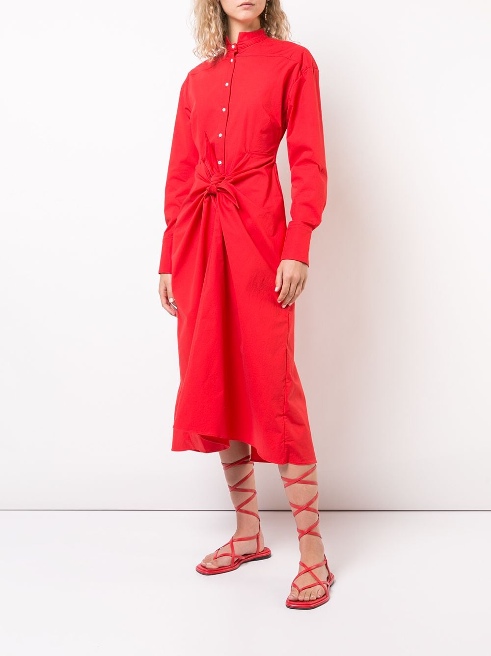 Proenza Schouler Gestrikte jurk - Rood