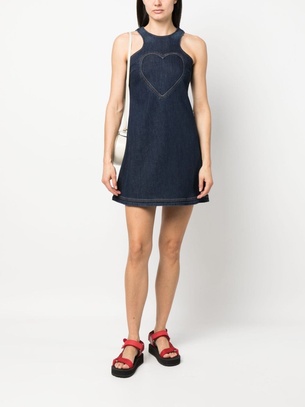 Love Moschino Flared jurk - Blauw