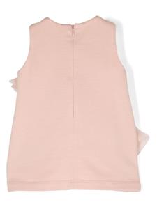 Elisabetta Franchi La Mia Bambina Jurk met bloemenpatch - Roze