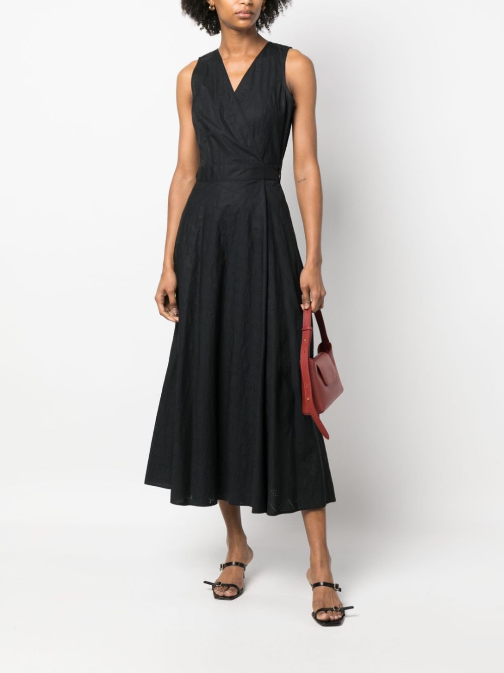 TWINSET Flared jurk - Zwart