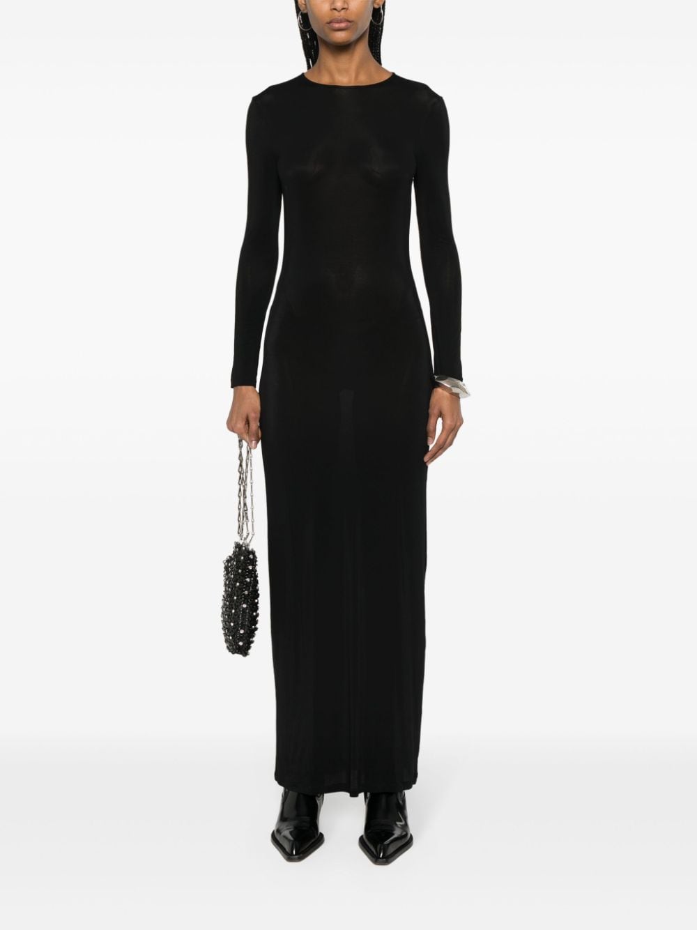 Rabanne Asymmetrische jurk - Zwart