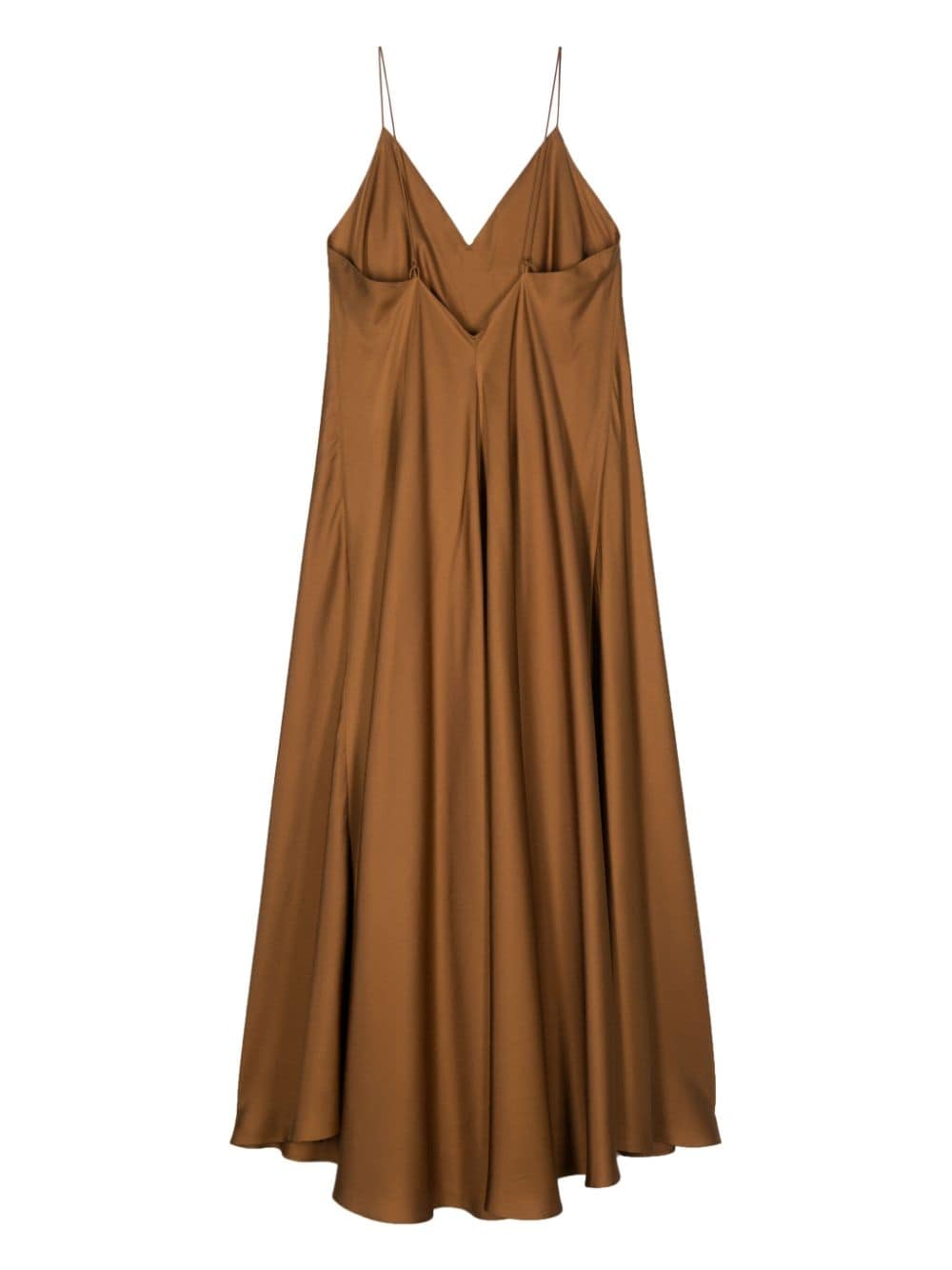 Róhe Asymmetrische jurk - Bruin