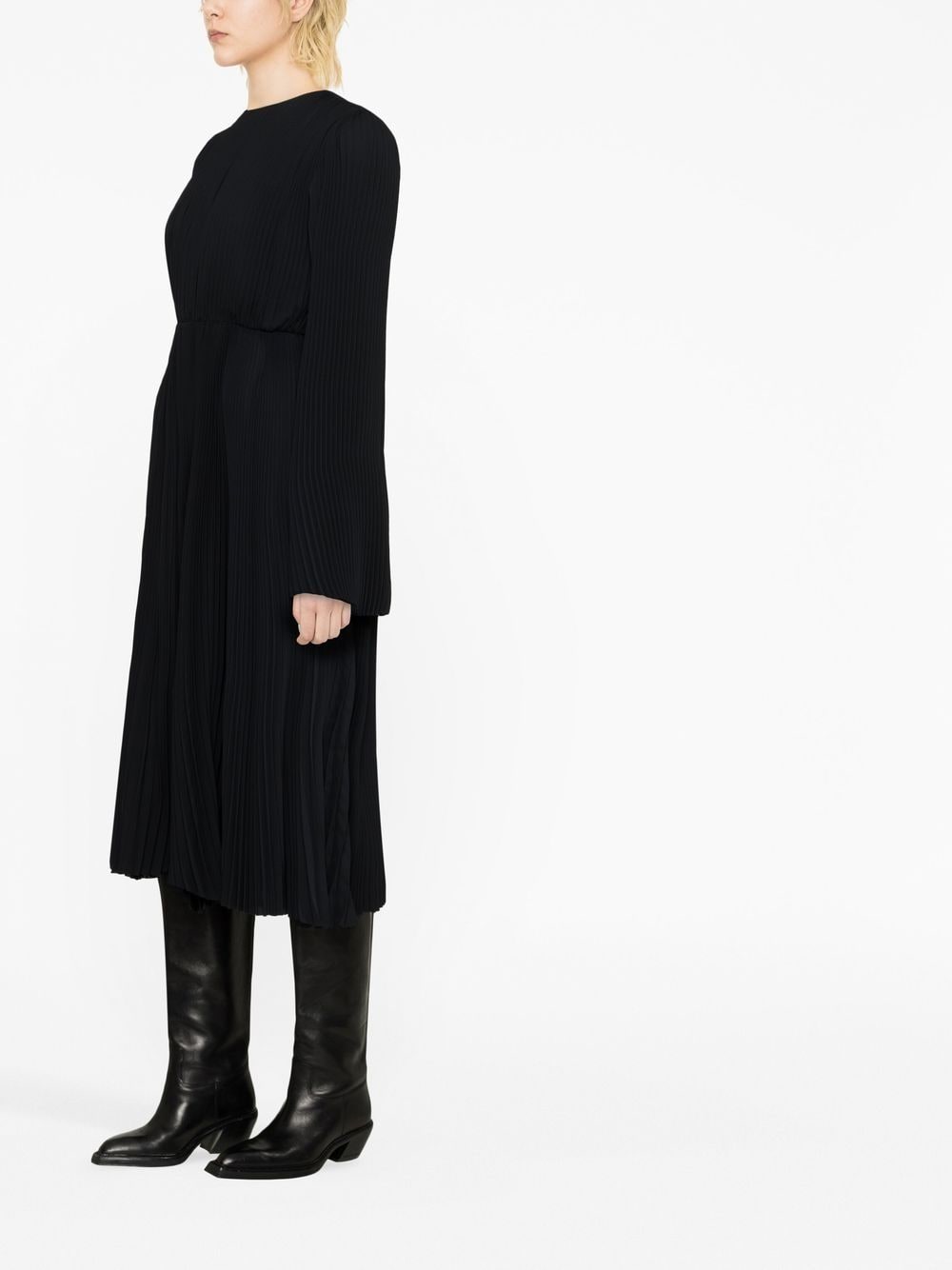 Balenciaga Geplooide jurk - Zwart