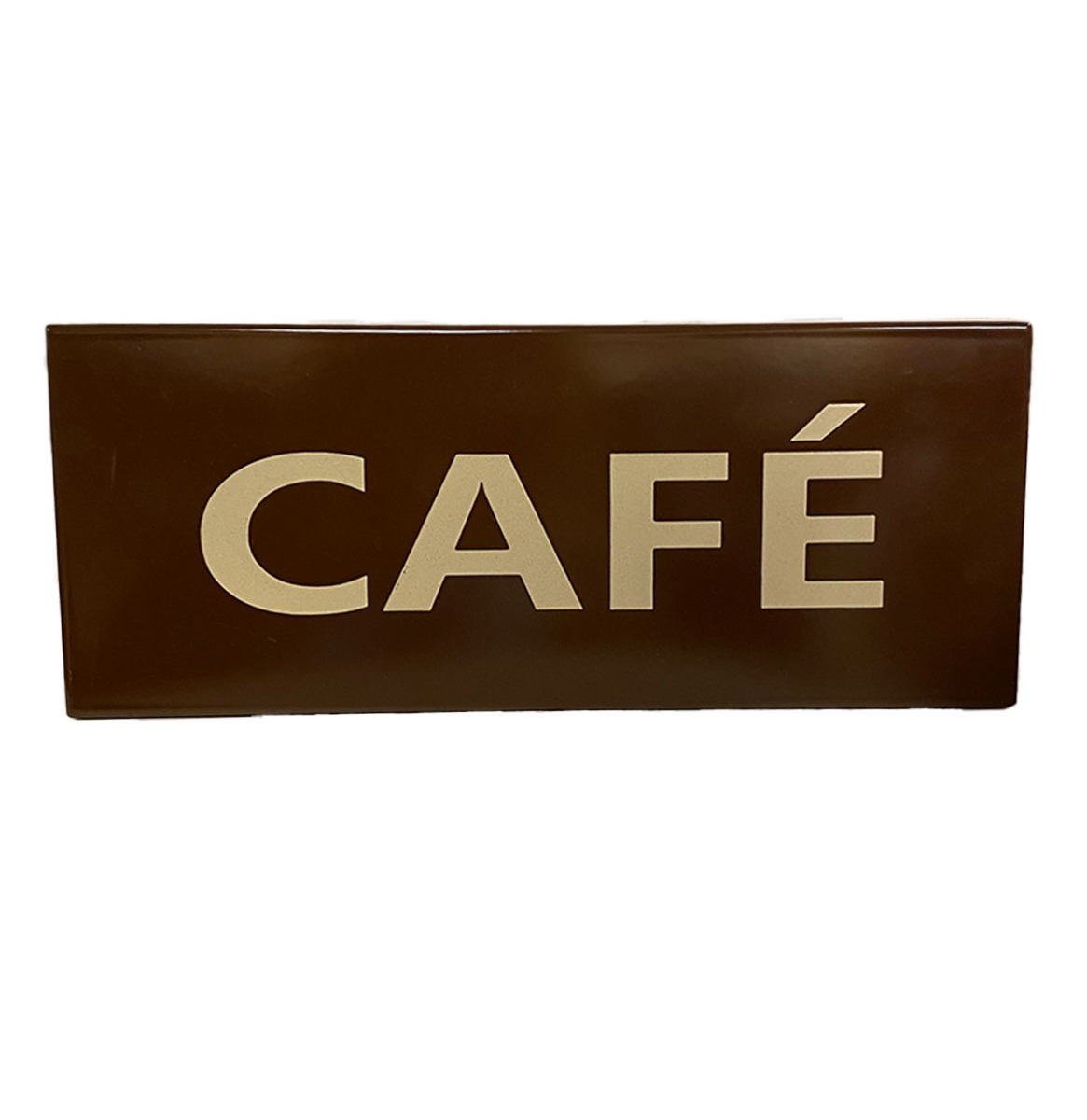 Fiftiesstore Café Emaille Bord - 50 x 20cm
