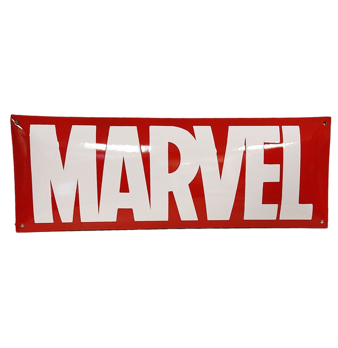Fiftiesstore Marvel Logo Emaille Bord - 53 x 19cm