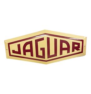 Fiftiesstore Jaguar Logo Emaille Bord - 70 x 30cm