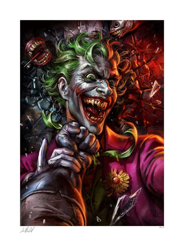 Sideshow Collectibles DC Comics Art Print Eternal Enemies: The Joker vs Batman 46 x 61 cm - unframed