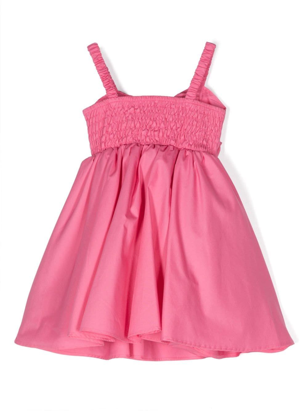 Miss Grant Kids bow-detail poplin dress - Roze