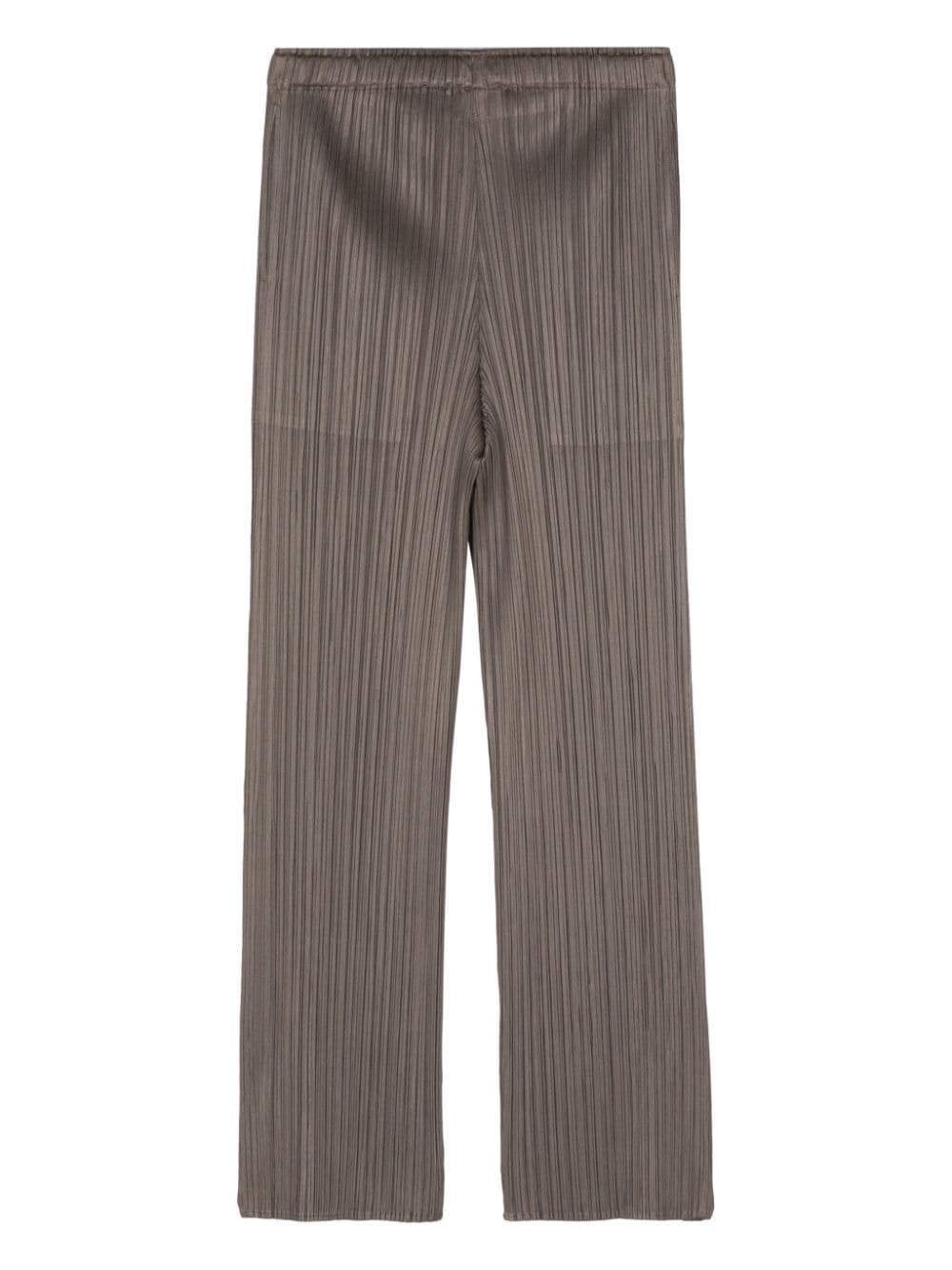Pleats Please Issey Miyake plissé-effect slim-fit trousers - Groen