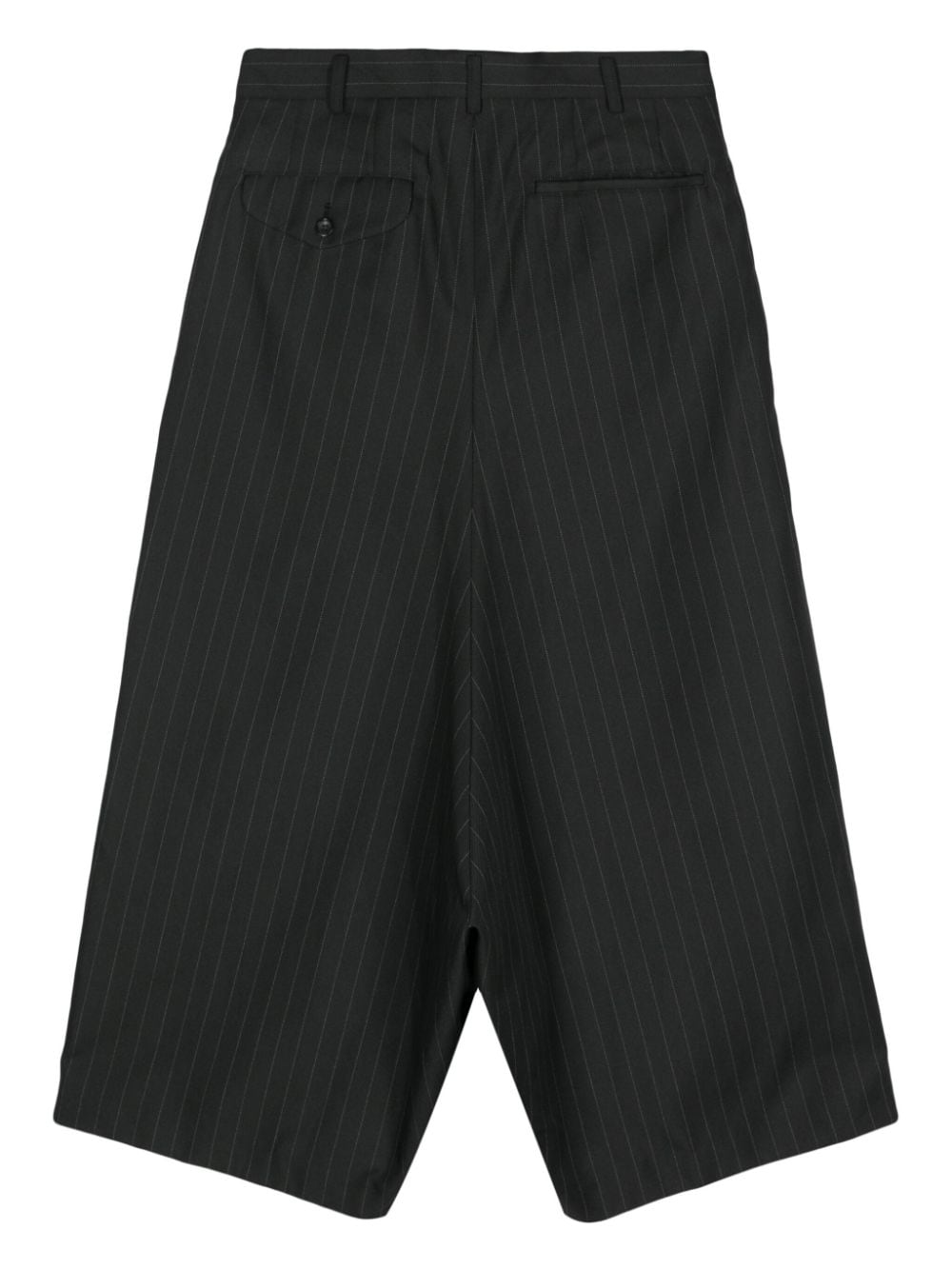 Comme Des Garçons Comme Des Garçons pinstripe drop-crotch trousers - Zwart