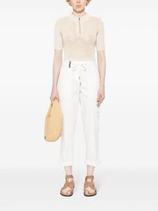 Peserico tapered cropped trousers - Wit