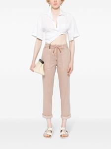Peserico tapered cropped trousers - Roze