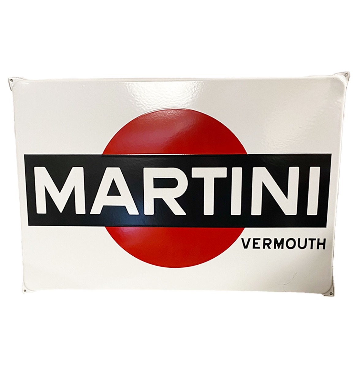 Fiftiesstore Martini Vermouth Logo Emaille Bord - 60 x 40cm