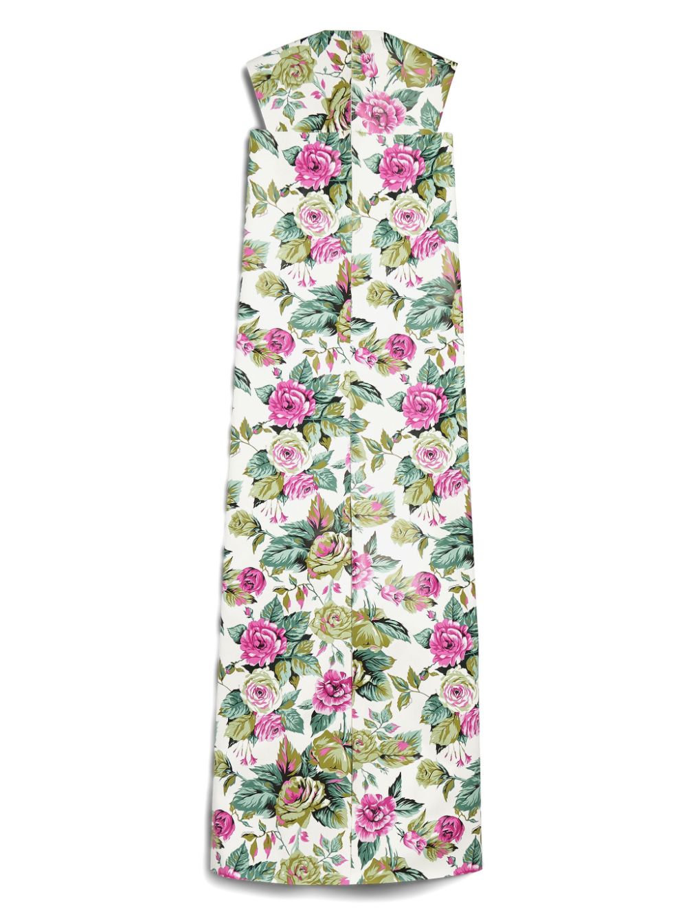 Balenciaga floral-print sleeveless dress - Wit