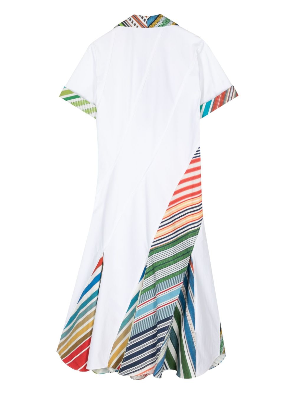 Rosie Assoulin Plot Twist colour-block polo dress - Wit