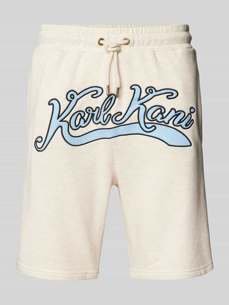 Karl Kani Regular fit sweatshorts met labelstitching