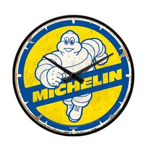 Fiftiesstore Wandklok Michelin - Bibendum 80s