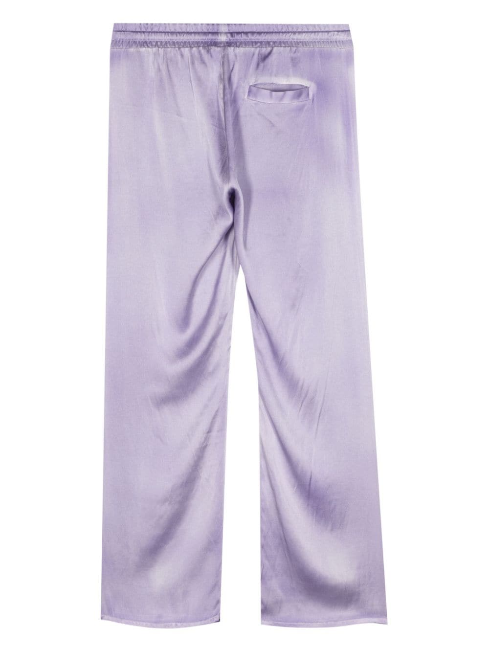 Avant Toi cropped silk trousers - Paars