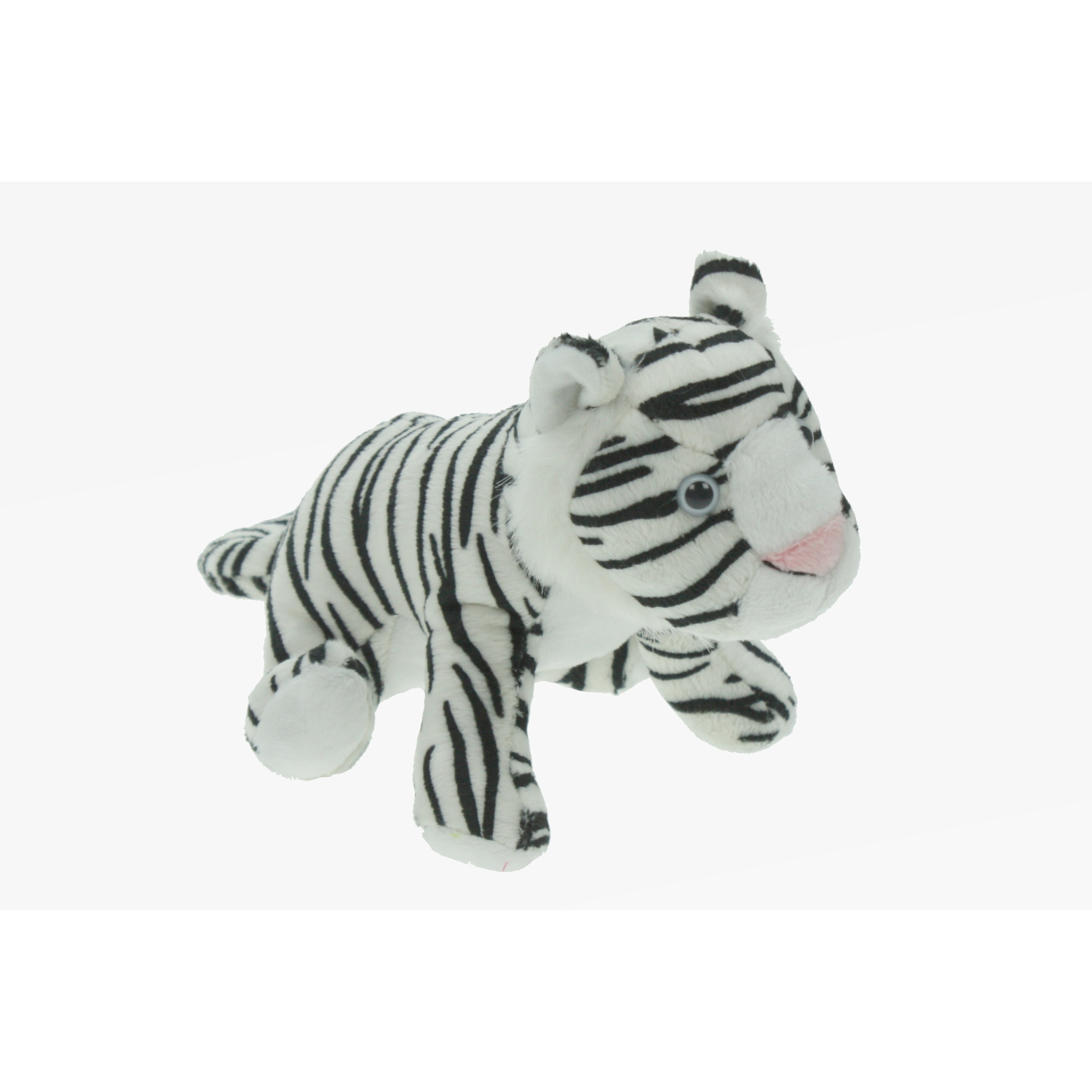 Cornelissen Pluche tijger knuffel wit 23 cm speelgoed knuffeldier -