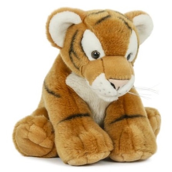 Merkloos Pluche tijger knuffel 30 cm speelgoed -