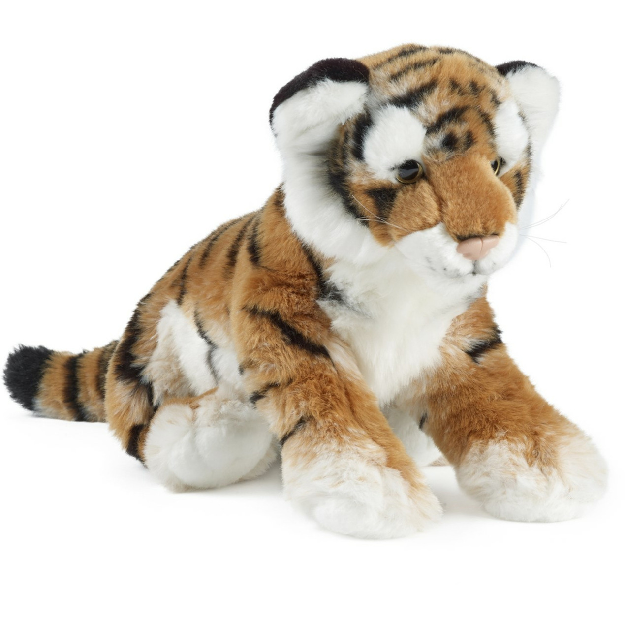 Merkloos Pluche gestreept tijger welpje knuffel 35 cm -