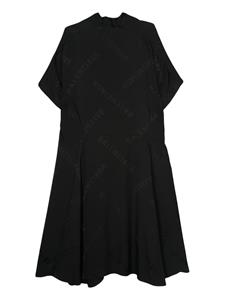 Balenciaga logo-jacquard shift dress - Zwart