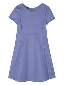 Emporio Armani cotton-blend twill dress - Paars