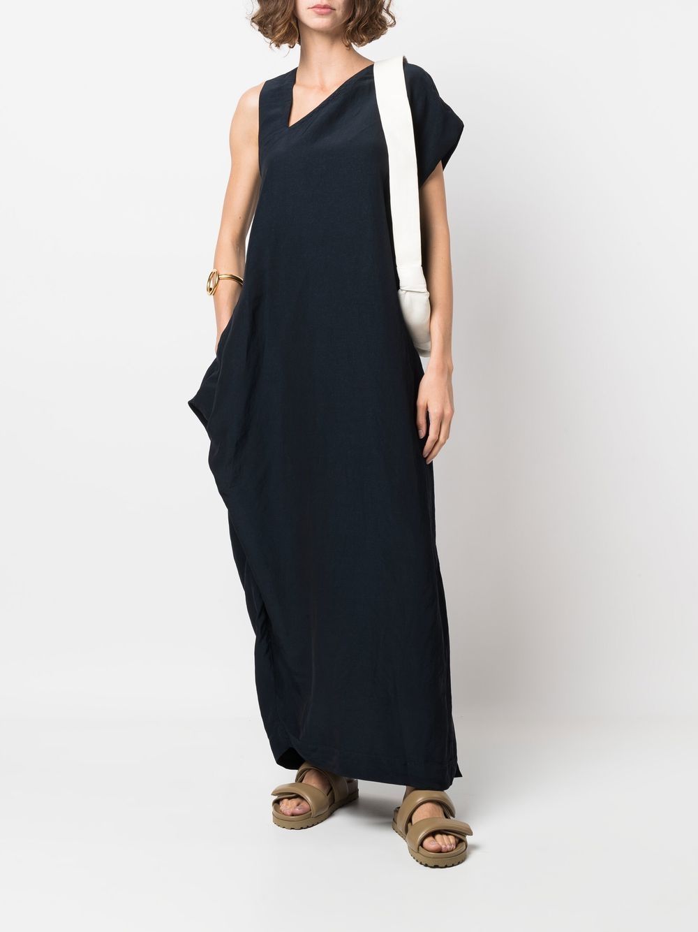 Issey Miyake Asymmetrische jurk - Blauw