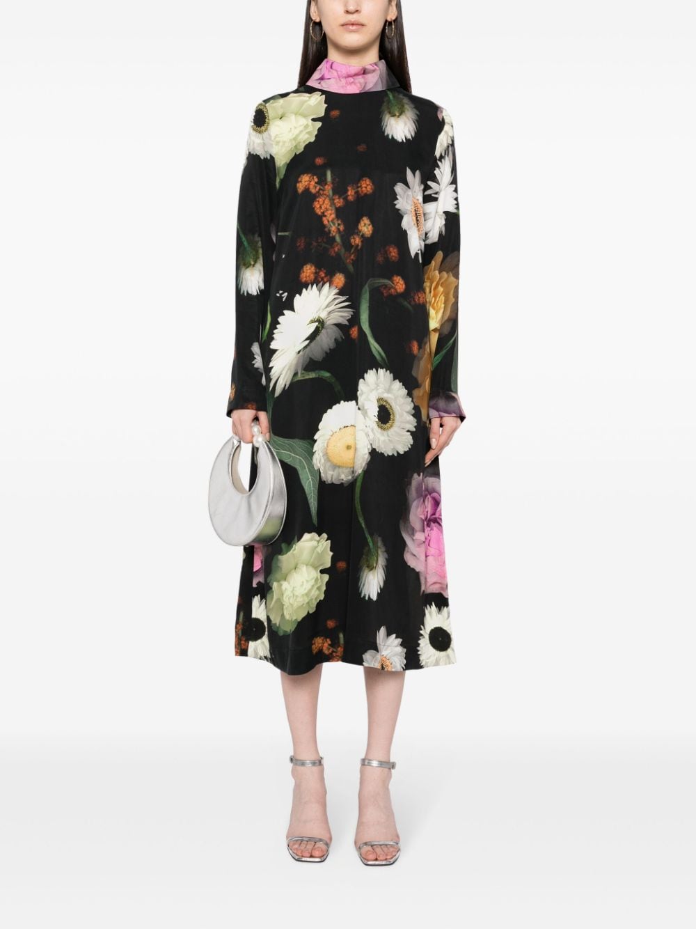 Stine Goya SGMillie floral-print dress - Zwart