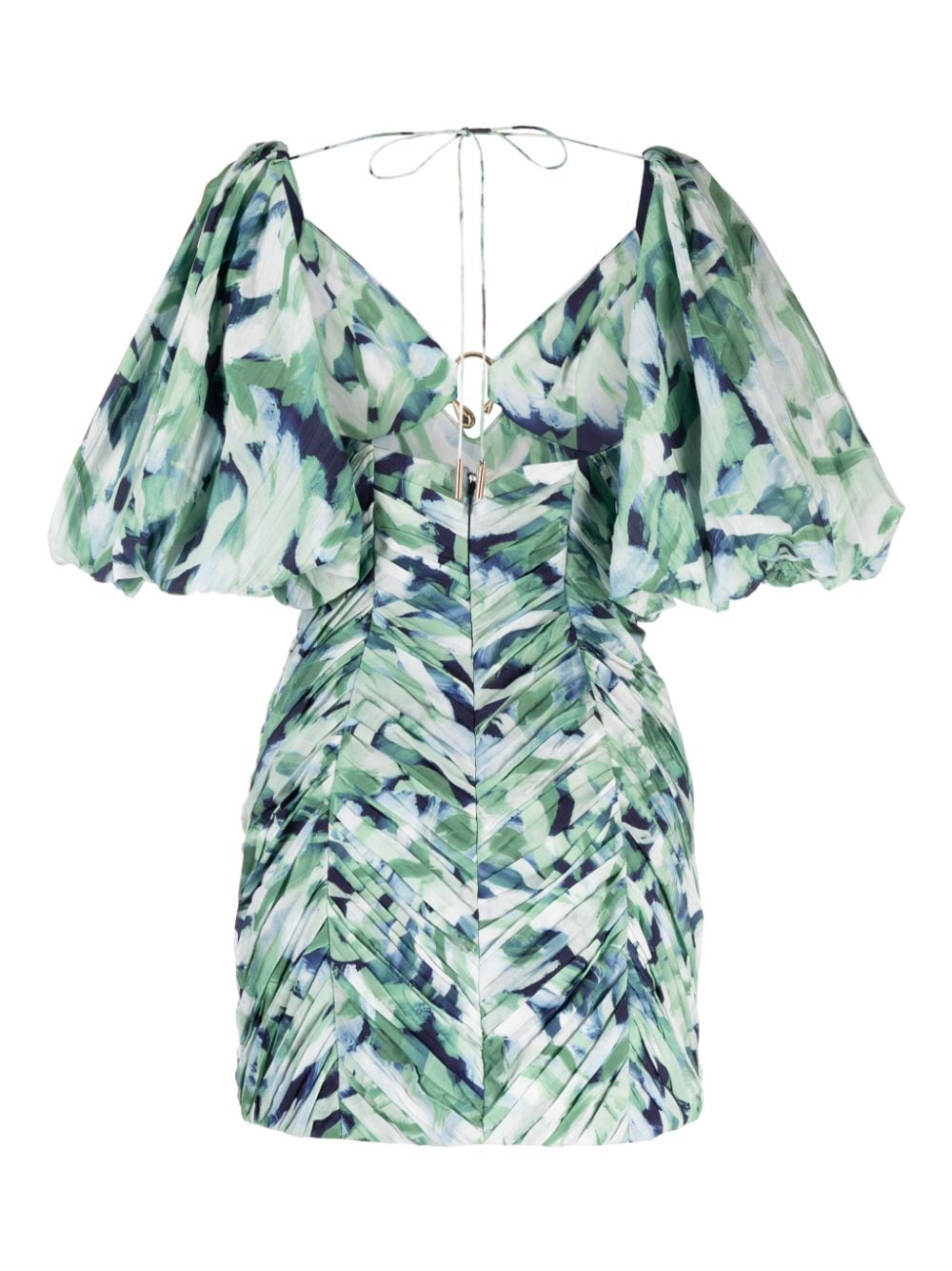 Acler Matthew jurk met abstracte print - Veelkleurig