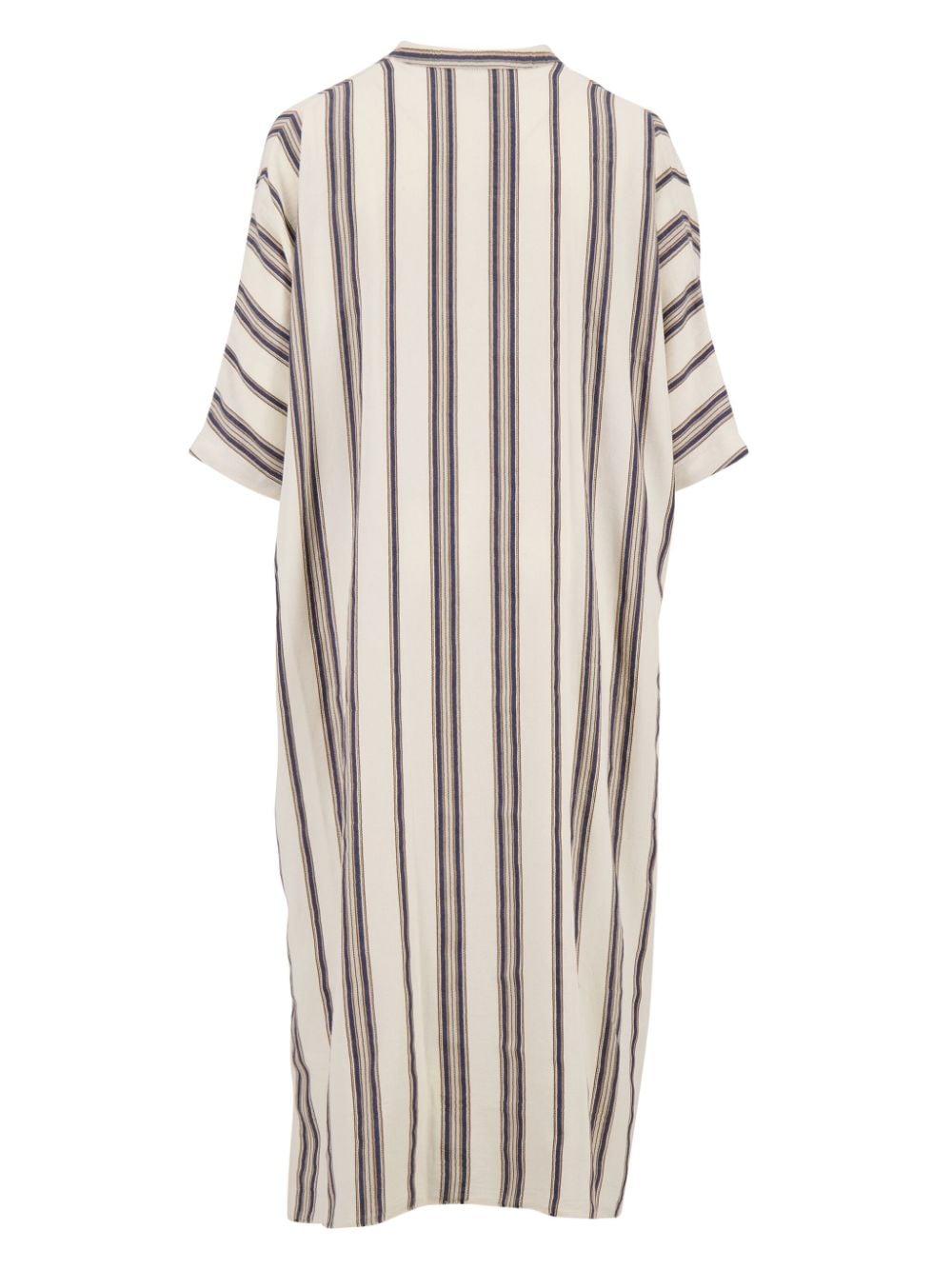 Marrakshi Life striped cotton kaftan dress - Wit