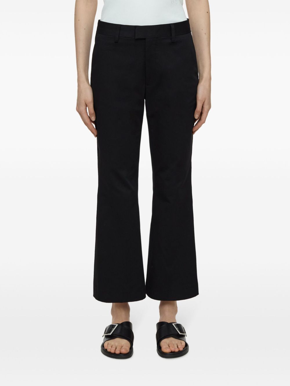 Closed Wharton low-rise cropped trousers - Zwart