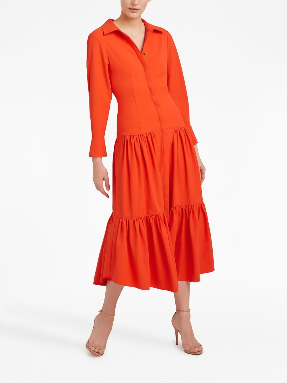 Cinq A Sept Gelaagde jurk - Oranje