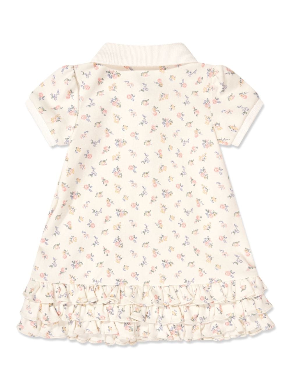 Ralph Lauren Kids floral-print polo dress - Beige