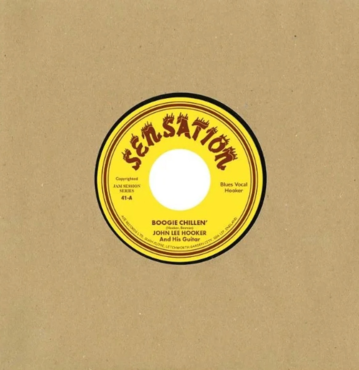 Fiftiesstore Single: John Lee Hooker - Boogie Chillen'/Boogie Chillen' # 2