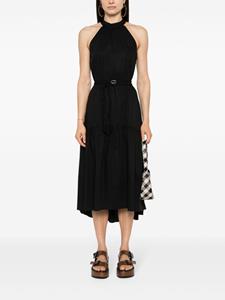 TWINSET asymmetric poplin dress - Zwart