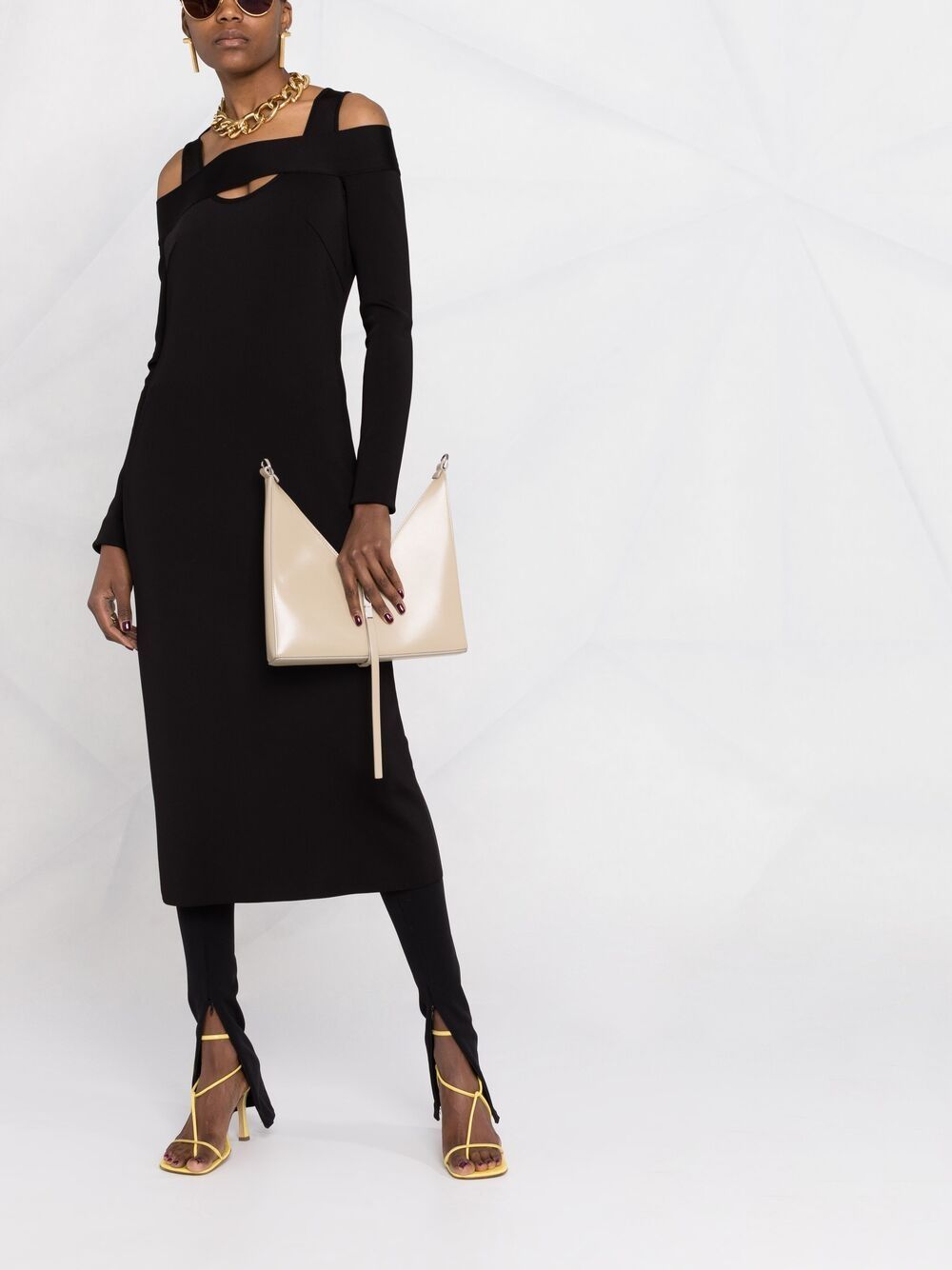 Givenchy Jurk met open schouders - Zwart