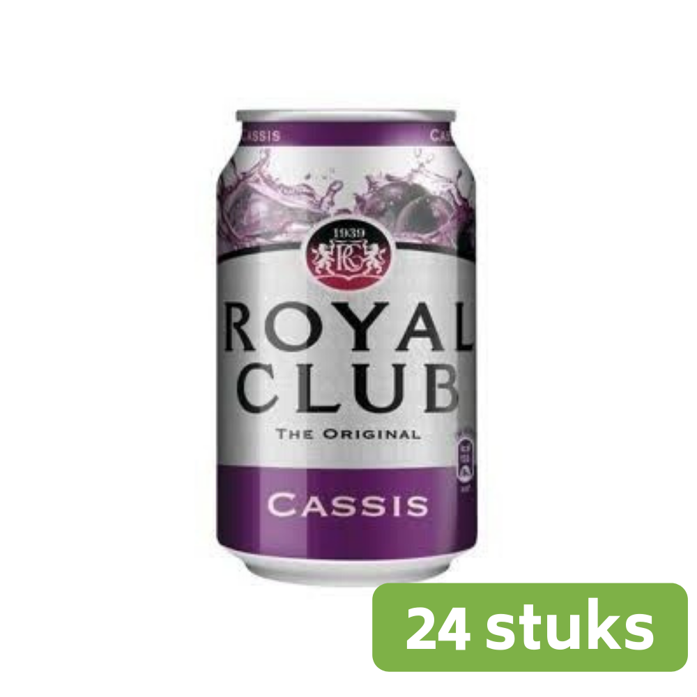 Royal Club Cassis | Blik 24 x 33 cl