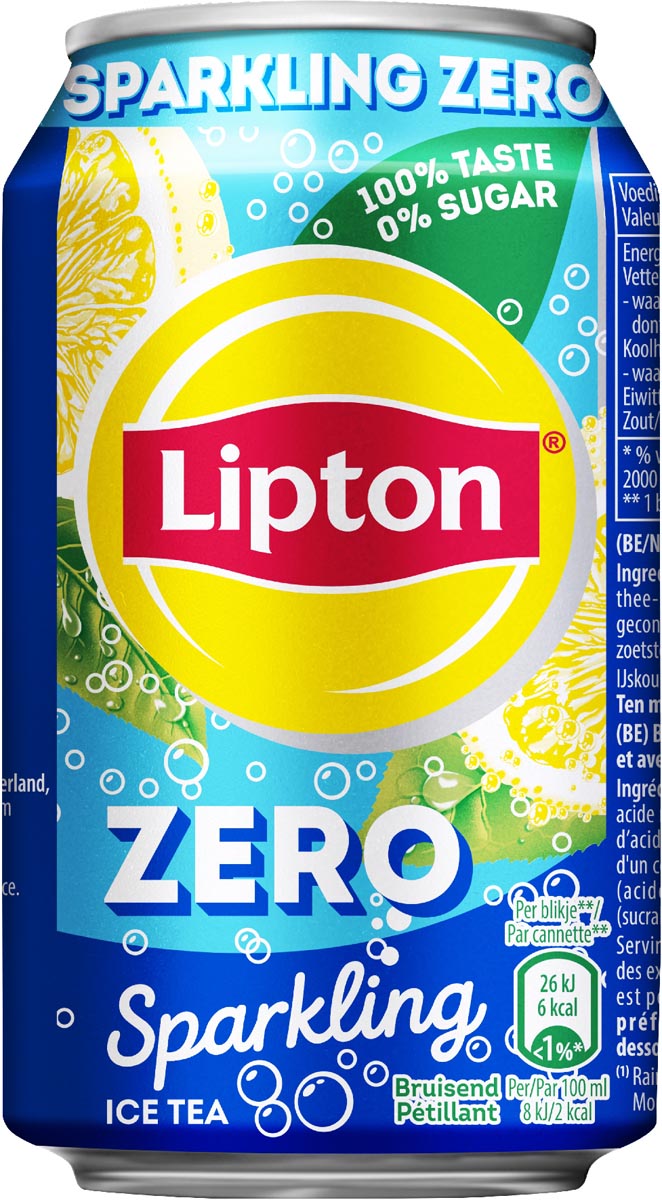Lipton | Ice Tea Sparkling Zero | 24 x 33 cl