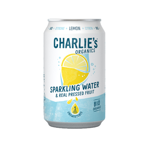Charlie's Organics | Sparkling Water Lemon Bio | 12 x 33 cl