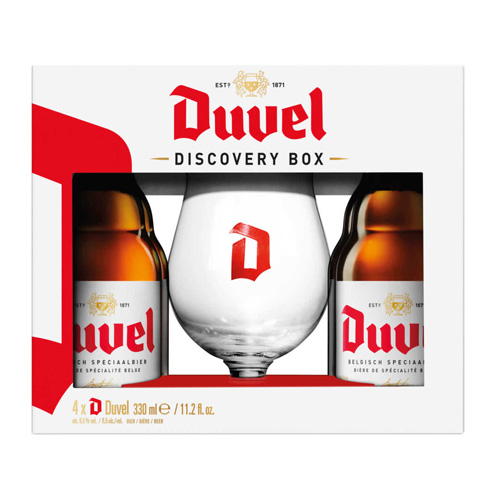 Duvel  Geschenkverpakking (4x speciaalbier + glas)