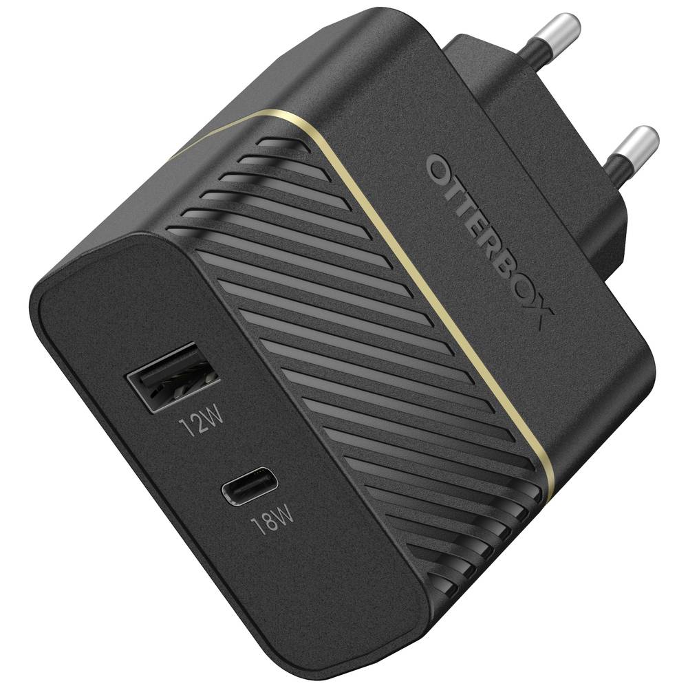 Otterbox Premium Fast Charge Wall Charger (Propack) GSM-lader Met snellaadfunctie USB-A, USB-C Zwart