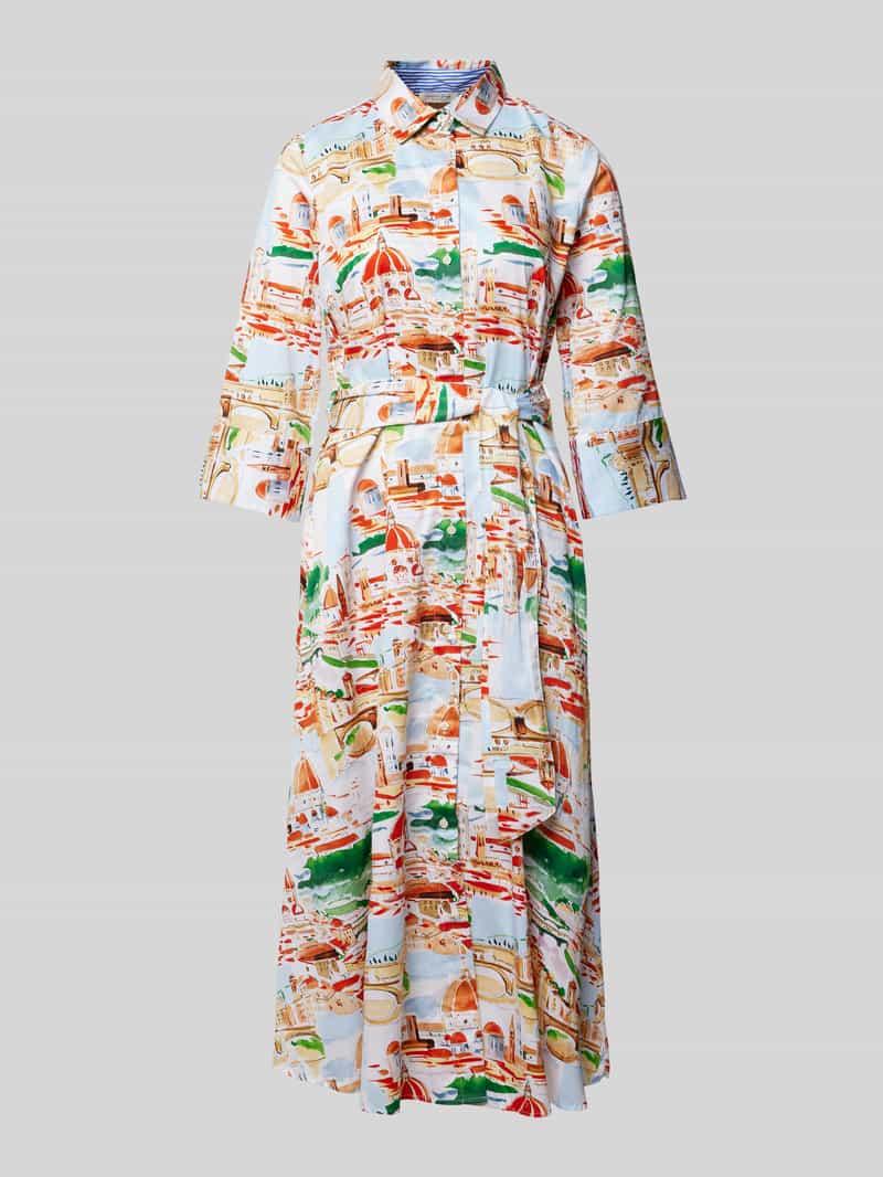 Christian Berg Woman Midi-jurk met all-over print