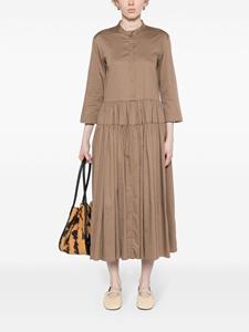 'S Max Mara Elena gelaagde midi-jurk - Bruin