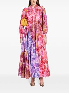 Aje Maxi-jurk met bloemenprint - Roze