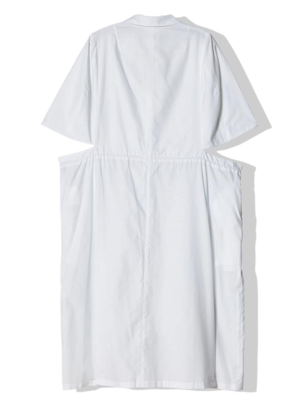 Noir Kei Ninomiya Katoenen blousejurk met uitgesneden details - Wit